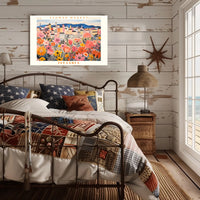 Istanbul Cityscape with Flowers - Urban or Cityscape Poster