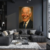 Joe Biden Caricature Poster PosterGoat