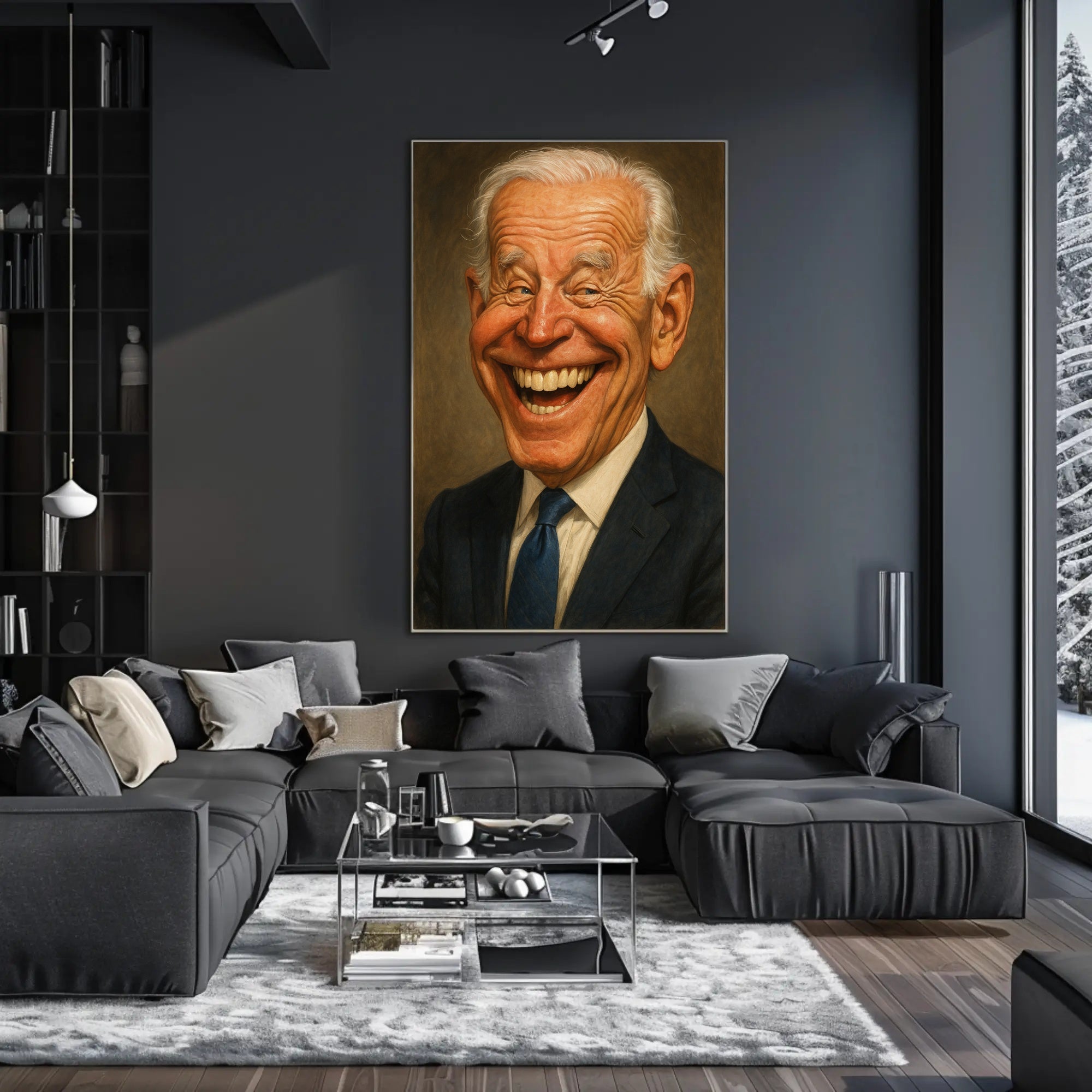 Joe Biden Caricature Poster PosterGoat