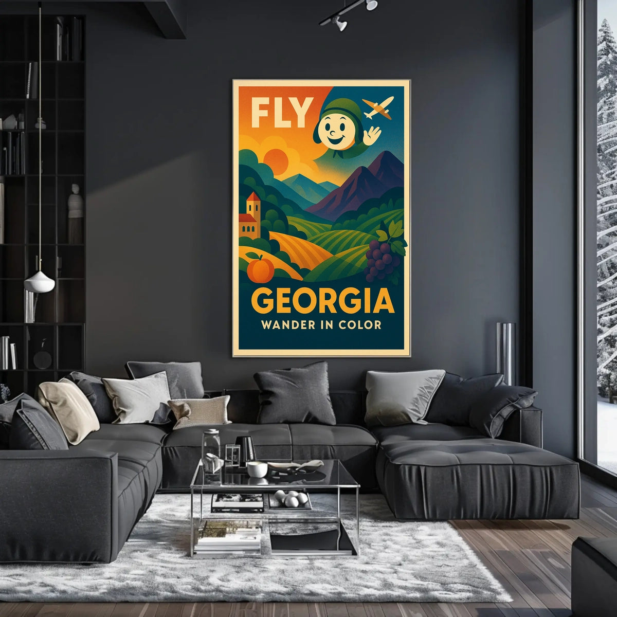 Fly Georgia Wander In Color Poster