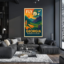 Fly Georgia Wander In Color Poster