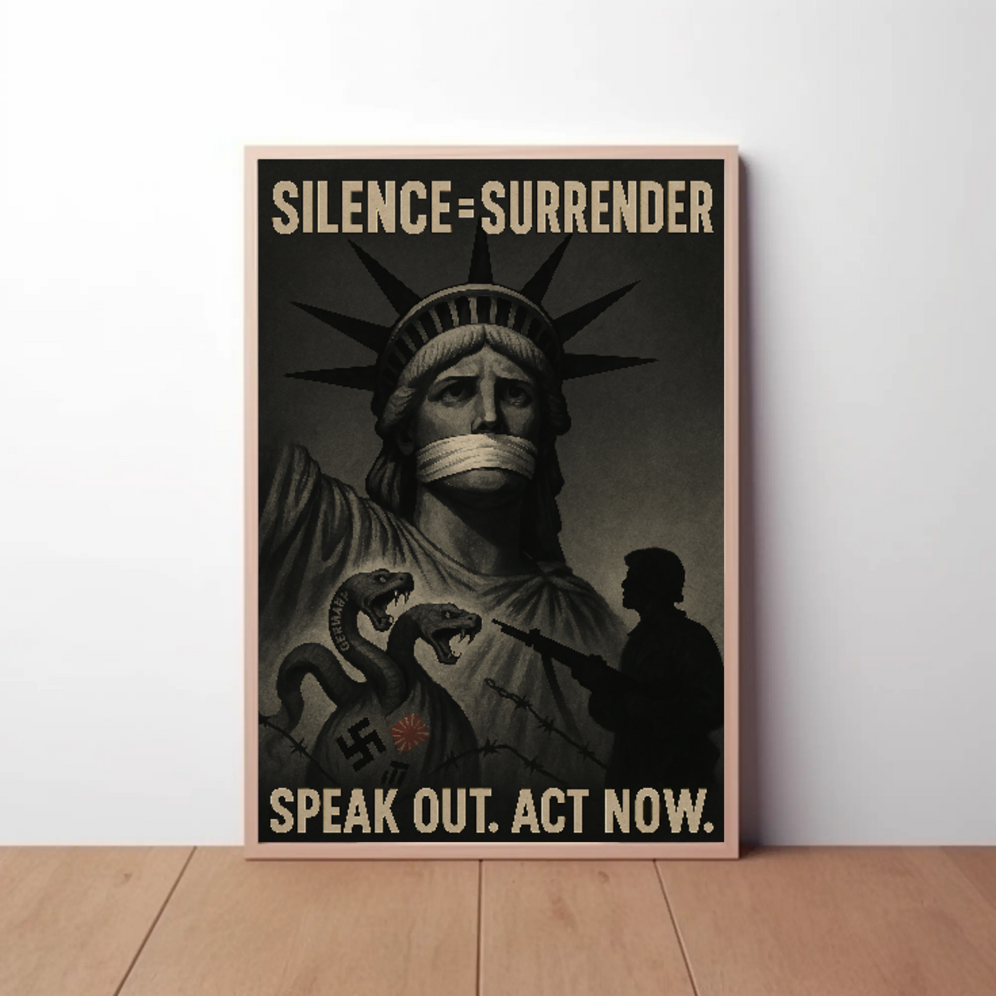 Liberty in Peril: Act Now Political Propaganda Poster
