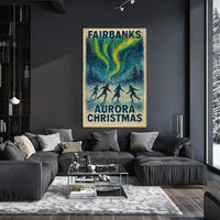 Fairbanks Aurora Christmas Poster