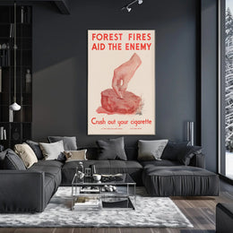 Forest Fires Aid the Enemy Poster PosterGoat