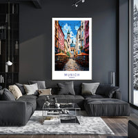 Charming Streets of Munich Poster PosterGoat