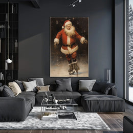 SantaS Joyful Skating Poster