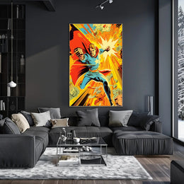Dynamic Heroic Charge Poster