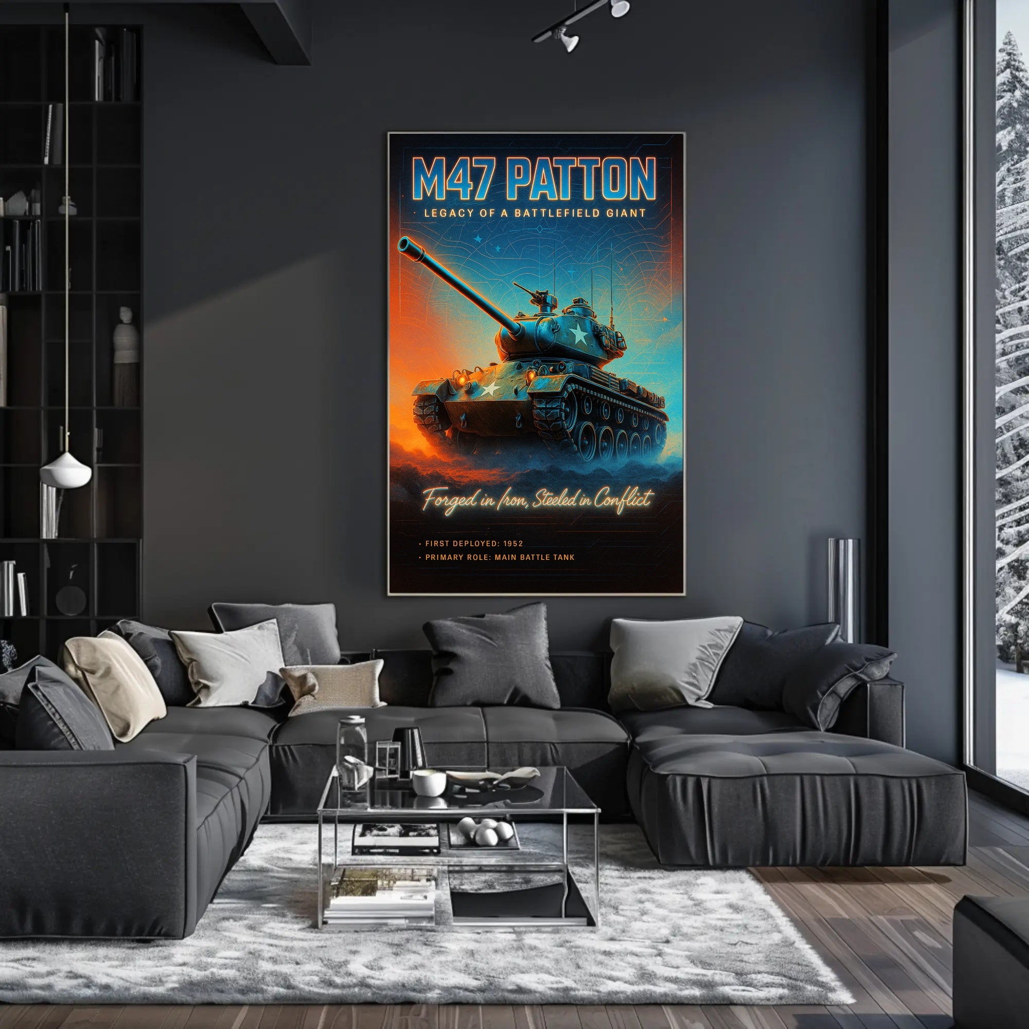 M47 Patton Legacy of a Battlefield Giant Poster PosterGoat