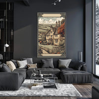 Quaint Countryside Cottage Poster