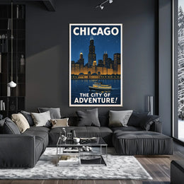 Chicago The City of Adventure Poster
