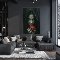 Sinister Apple Dark Fantasy Character Art Poster PosterGoat