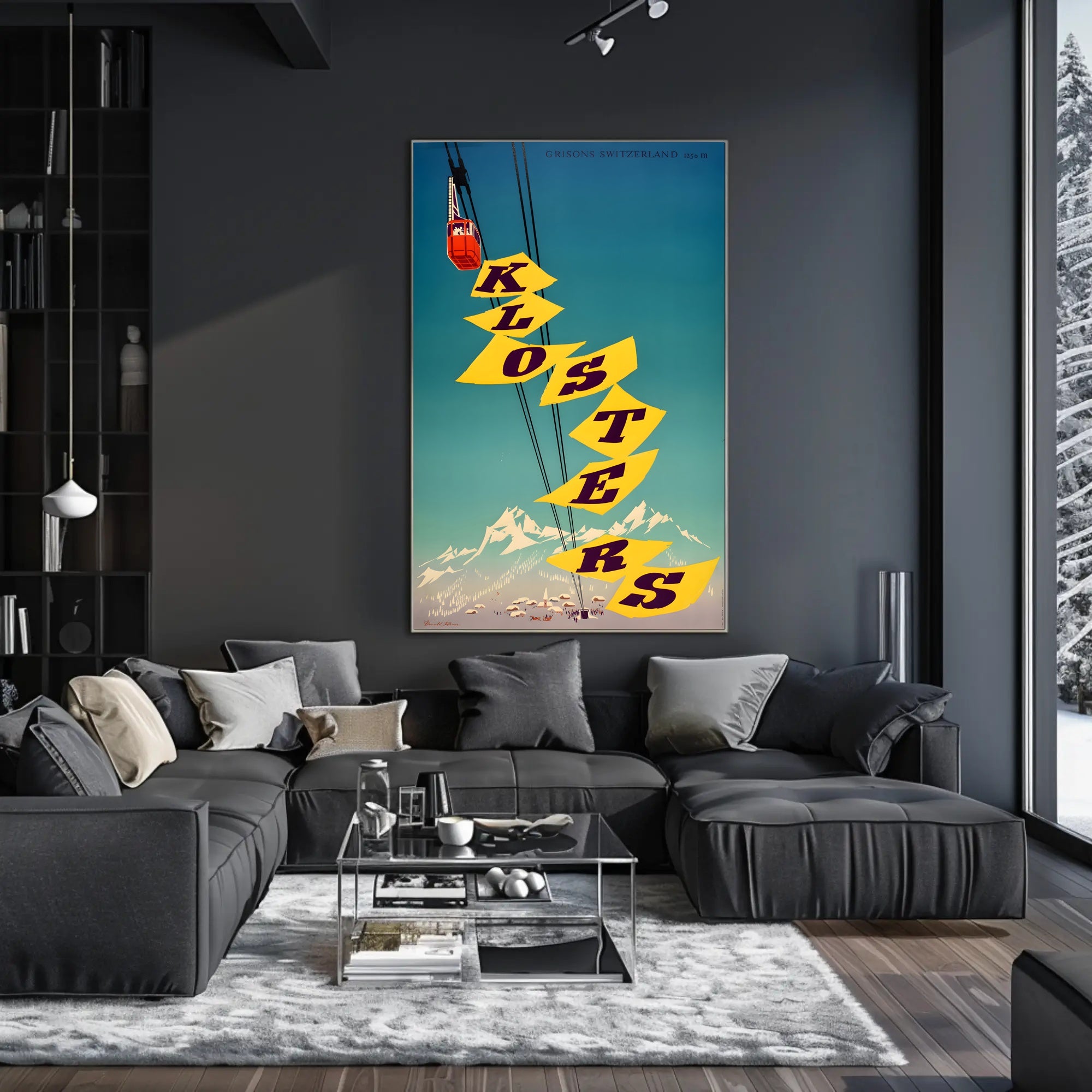 Klosters in Grisons, Switzerland Poster PosterGoat