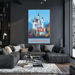 Neuschwanstein Castle Enchantment Travel Poster