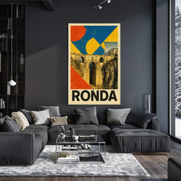 Ronda Bridge Art Poster