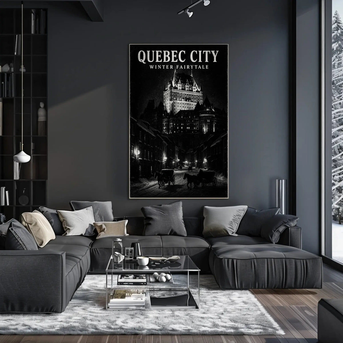 Quebec City Winter Fairytale Poster