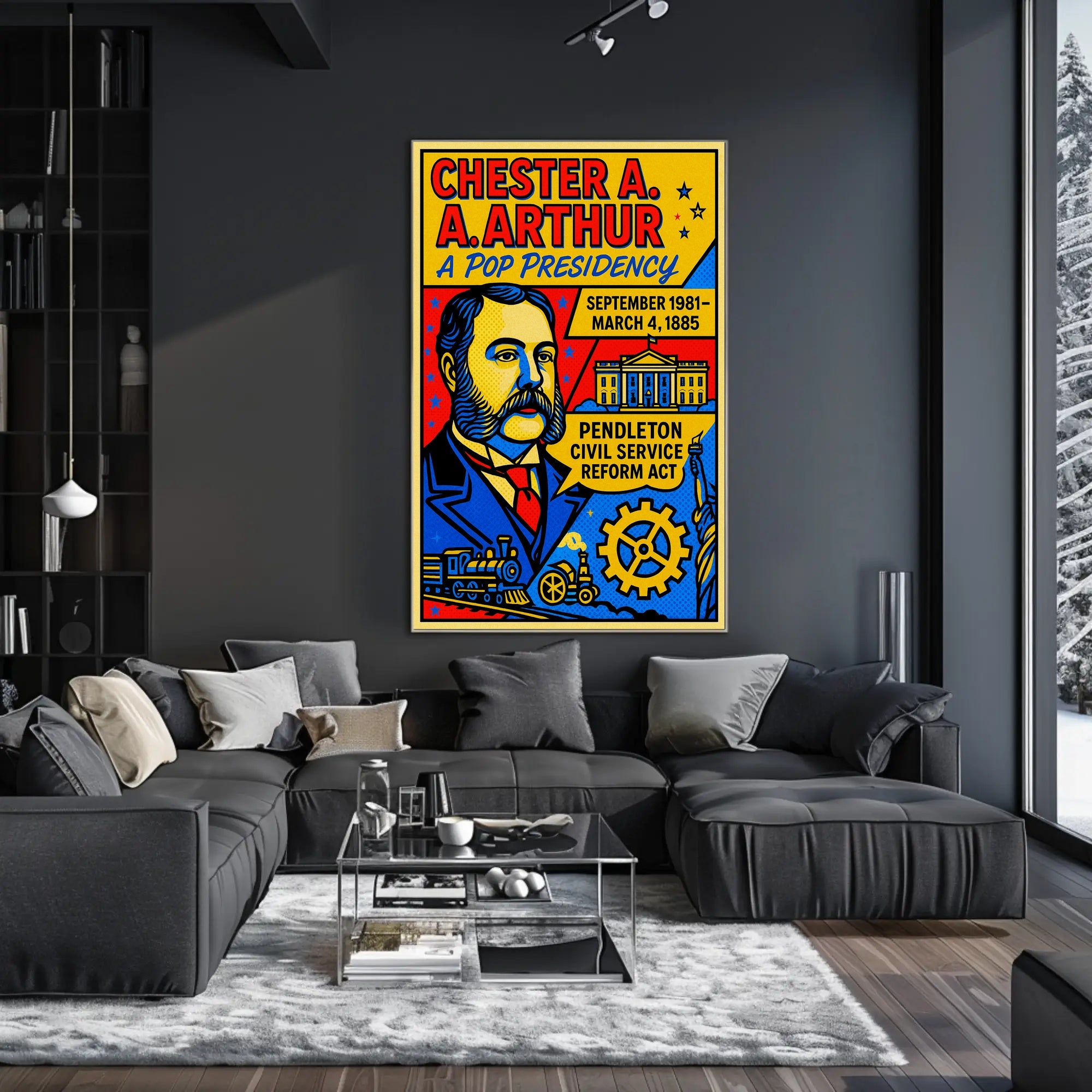 Chester A. Arthur A Pop Presidency Poster PosterGoat
