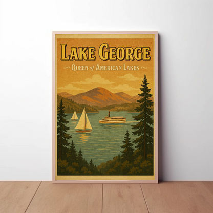Lake George New York American Lakeside Poster