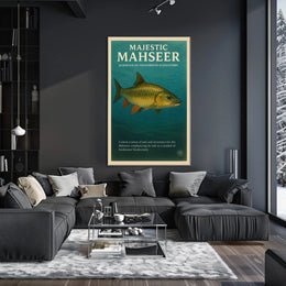 Majestic Mahseer Poster PosterGoat