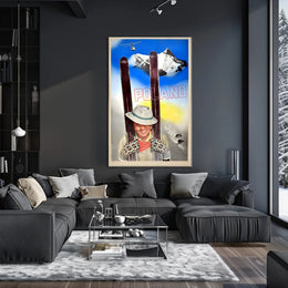 Poland Skiing Adventure Vintage Travel Poster PosterGoat