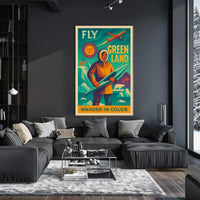 Fly Greenland Wander In Color Poster
