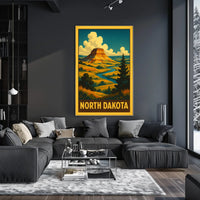 North Dakota Landscape Poster