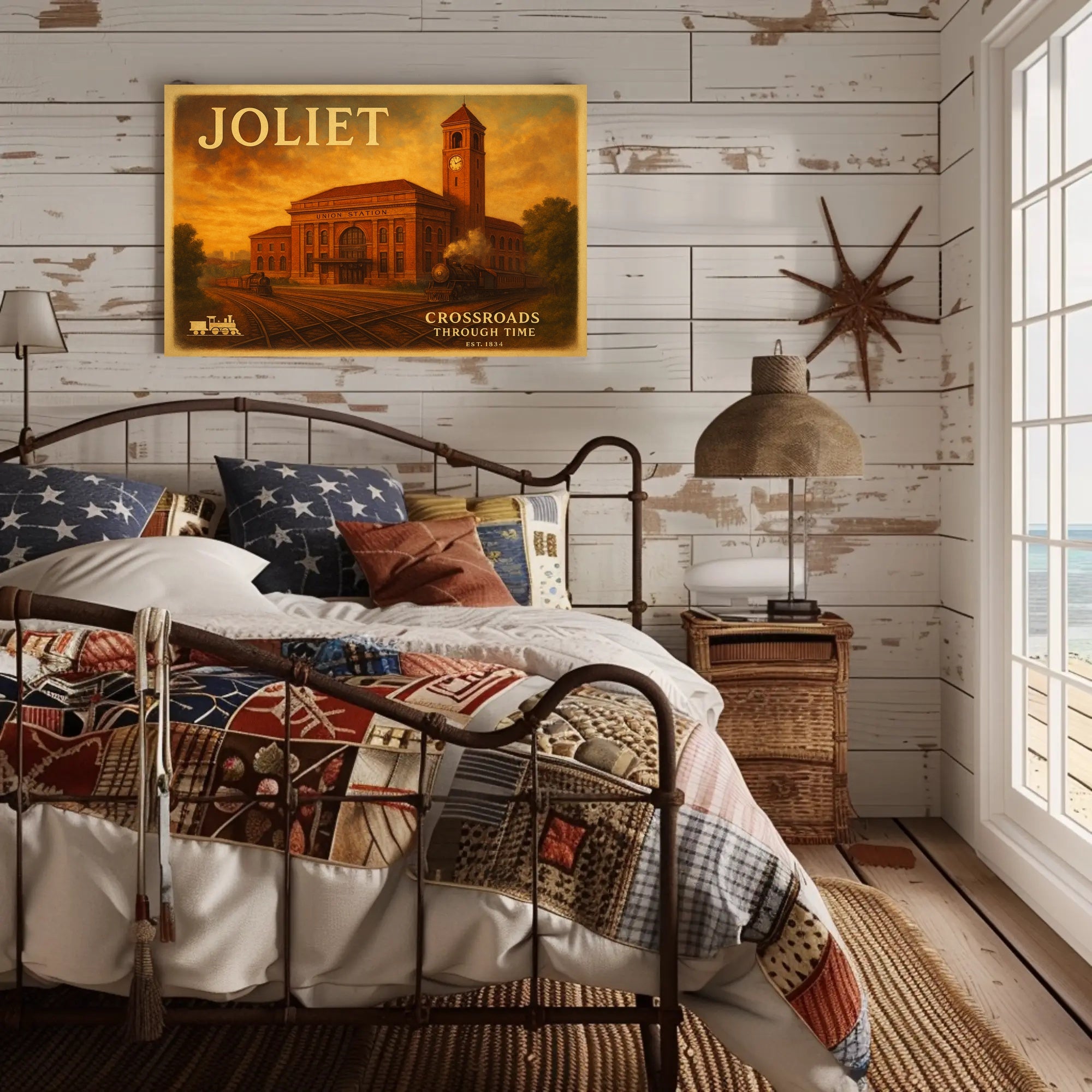 Joliet Travel Poster Crossroads Through Time