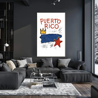 Puerto Rico Artistic Tribute Poster