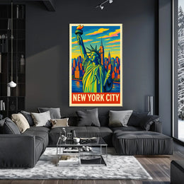 New York City Iconic Skyline Poster