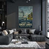 Travel the Great Lakes Poster