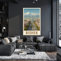 Bishkek Cityscape Poster