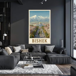 Bishkek Cityscape Poster