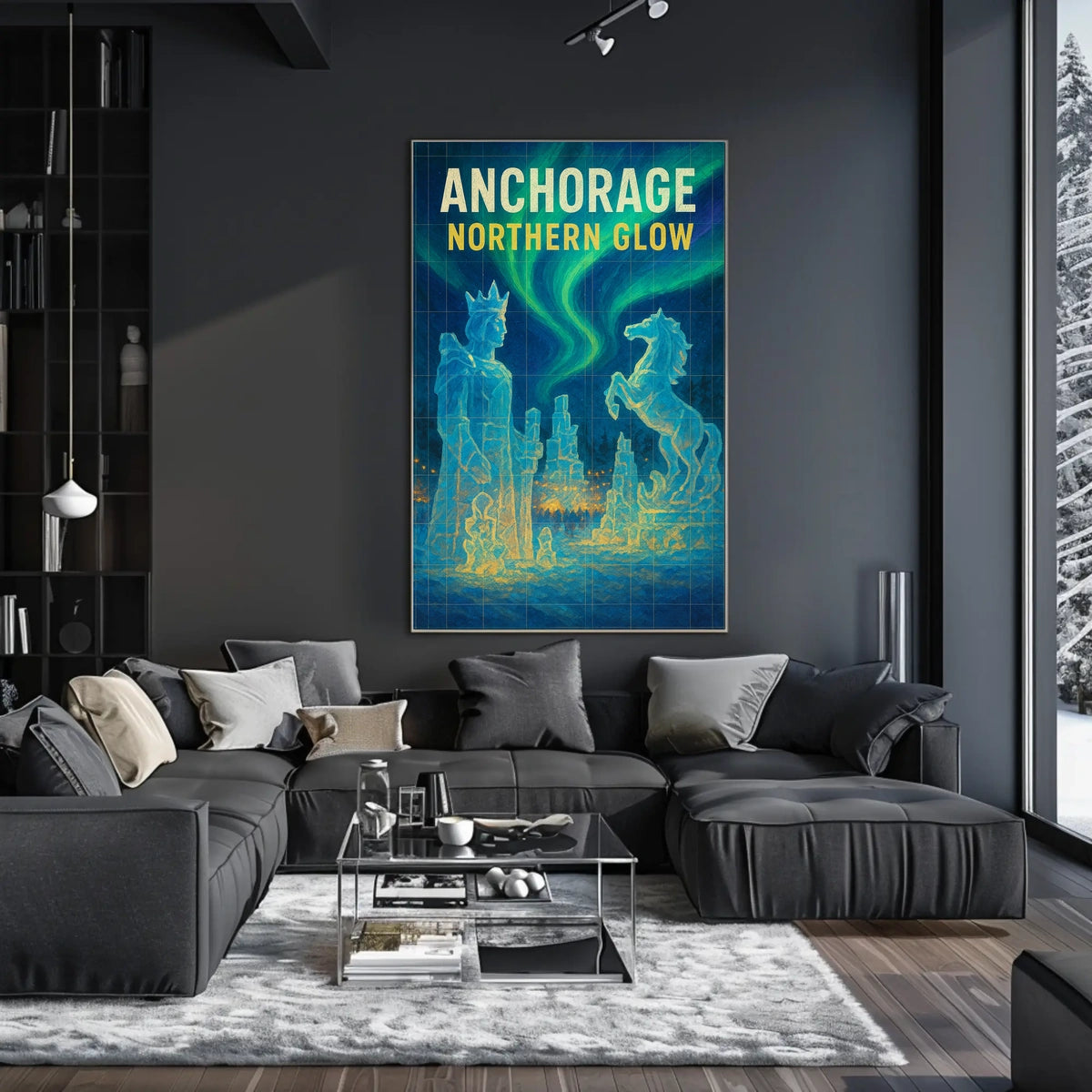 Anchorage Northern Glow Poster