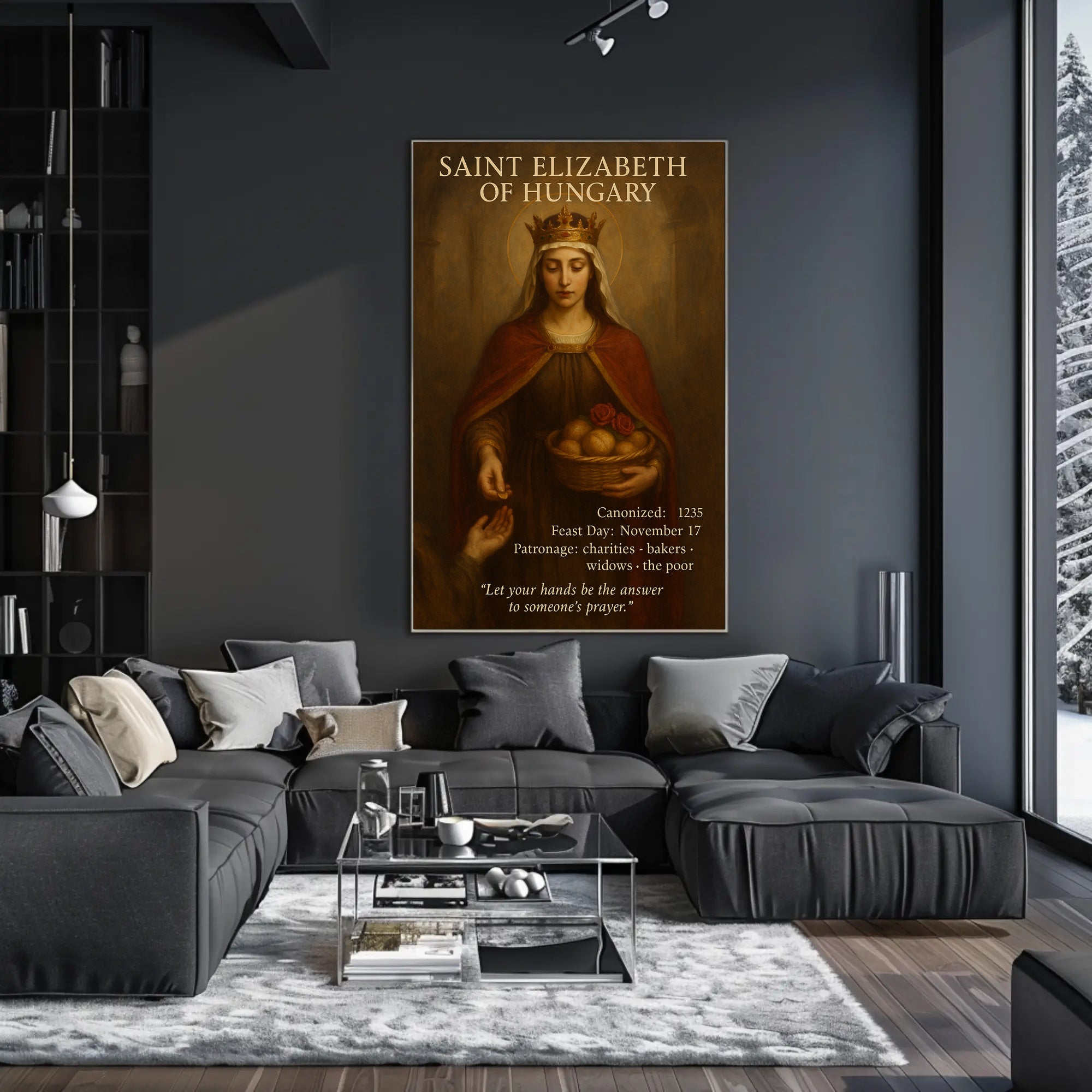 Saint Elizabeth of Hungary Religious Heritage Cultural Poster
