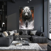 Warrior And The White Tiger Poster