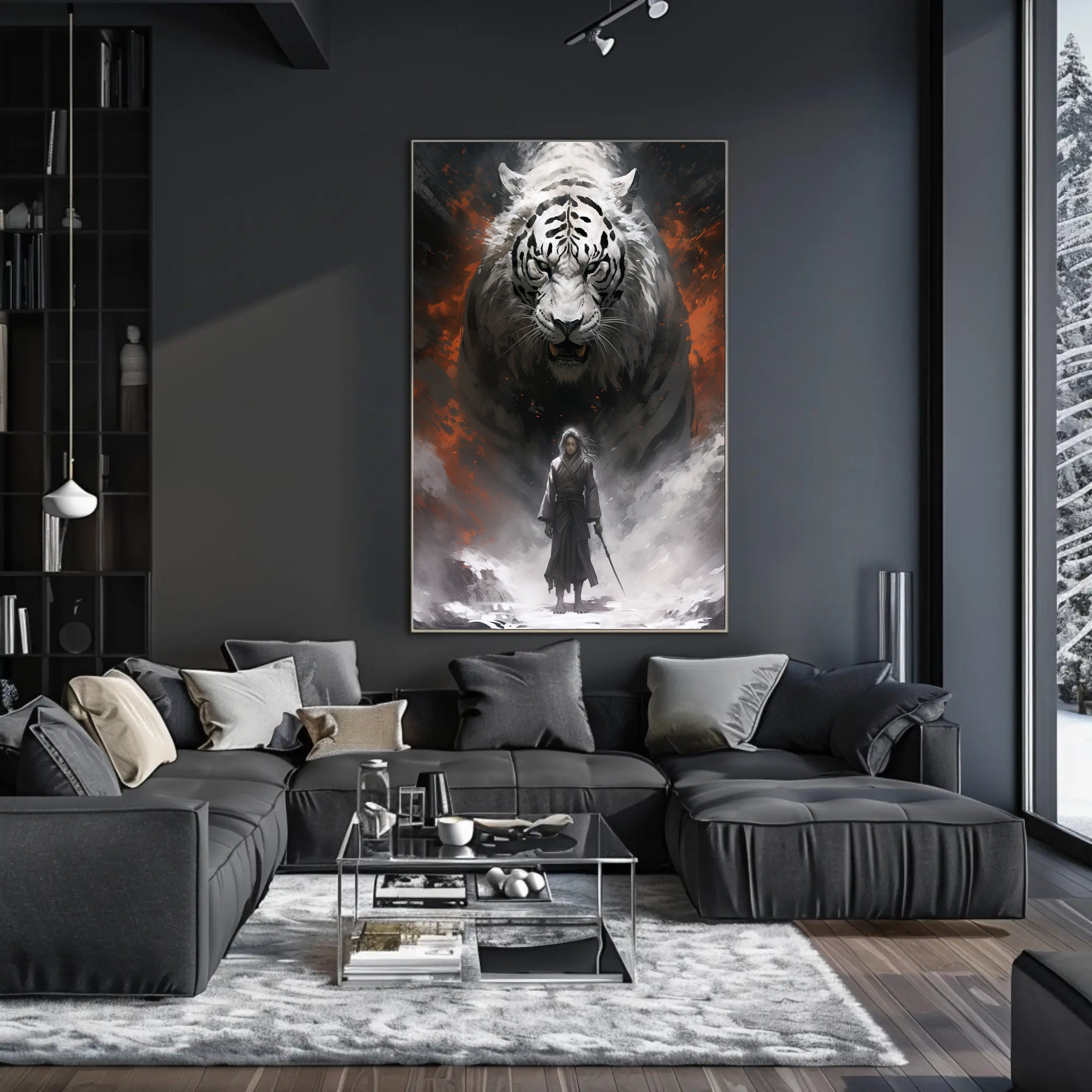 Warrior And The White Tiger Poster