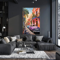 Vintage Havana Street Scene Vintage Poster