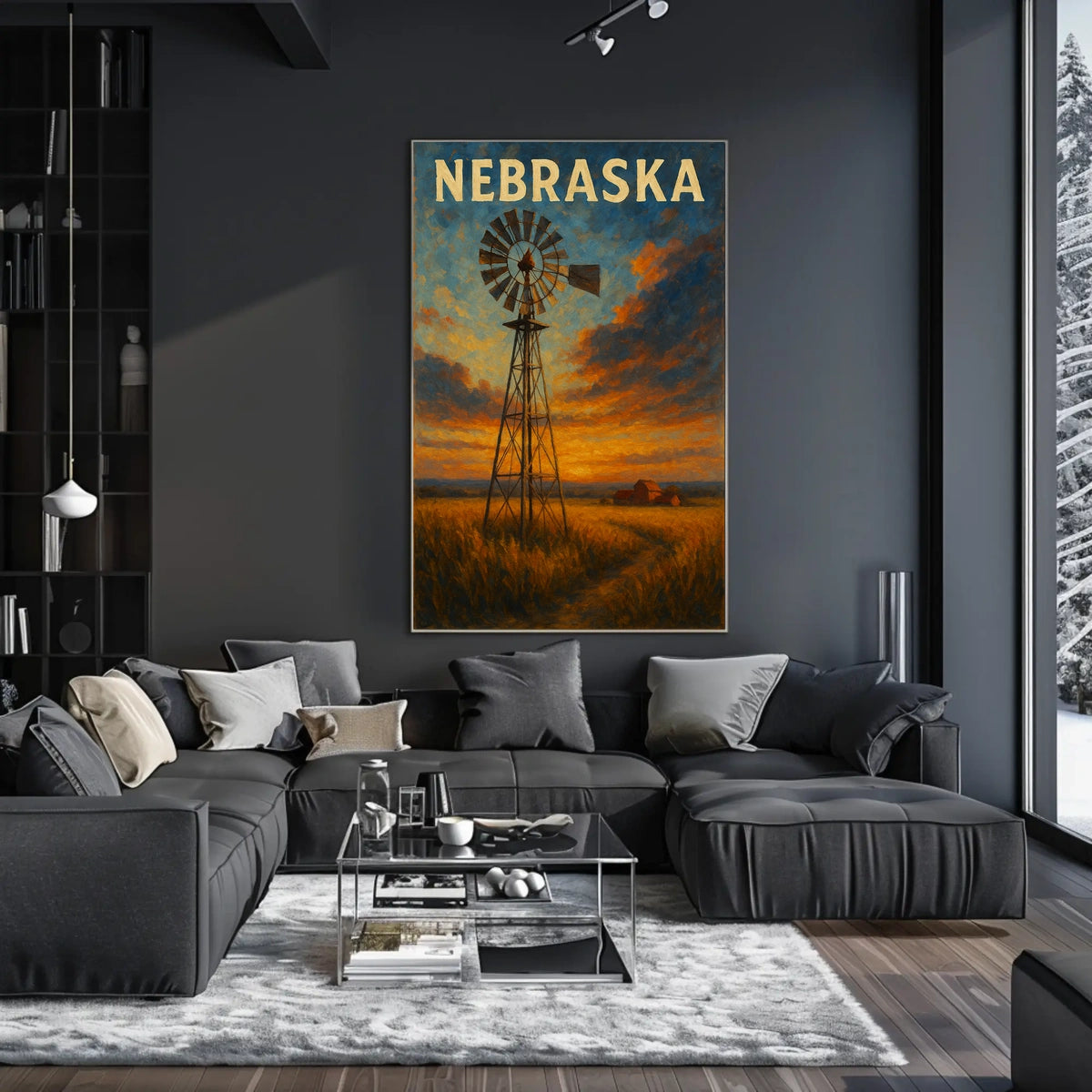Nebraska Landscape Poster