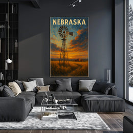 Nebraska Landscape Poster