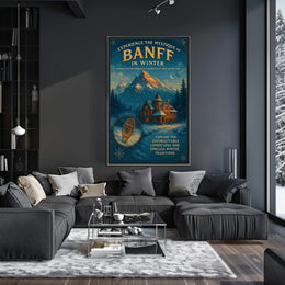 Experience the Mystique of Banff in Winter Poster