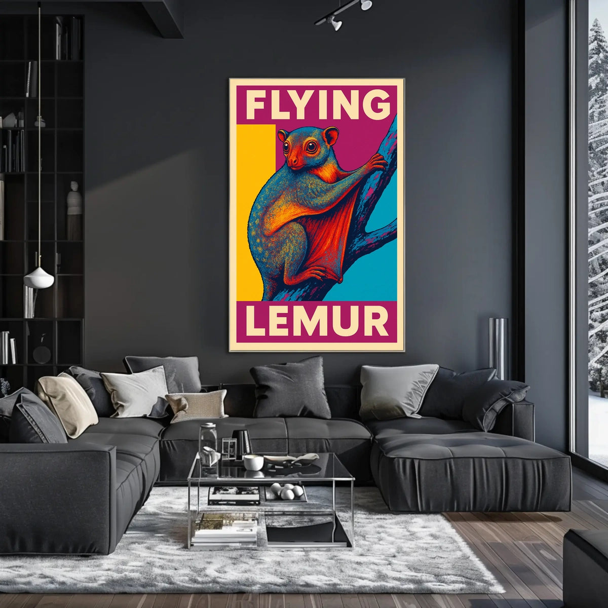 Flying Lemur Poster