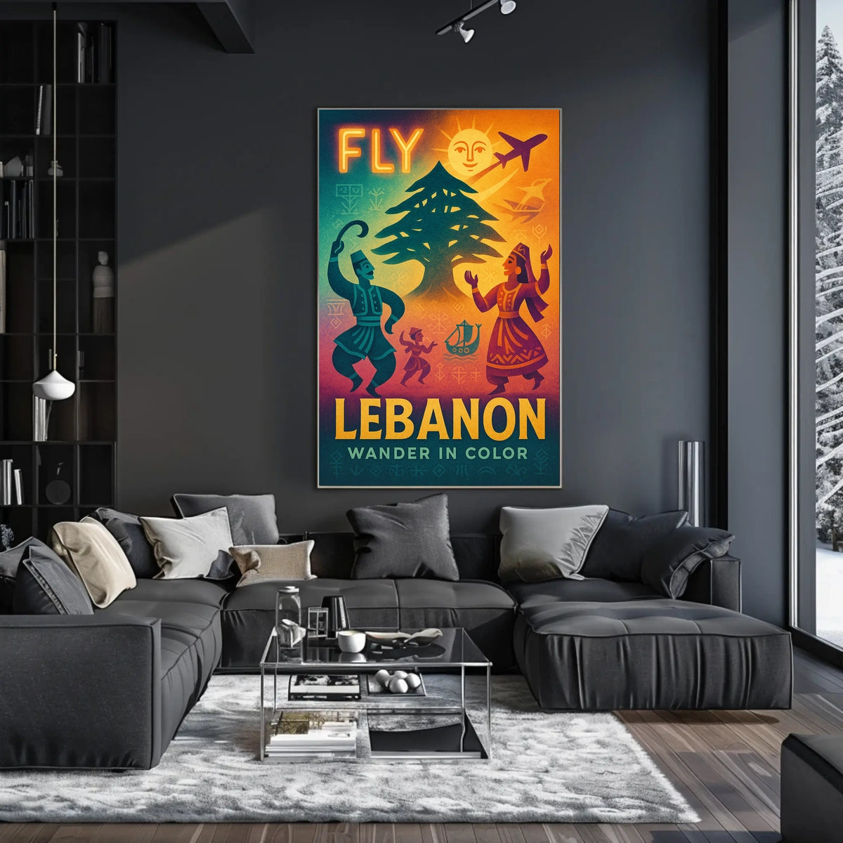 Fly Lebanon Wander In Color Poster