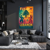 Fly Lebanon Wander In Color Poster