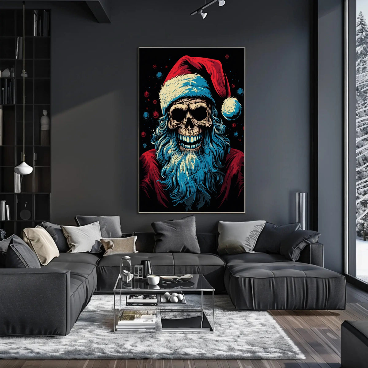 Santa Skull A Twisted Holiday Poster