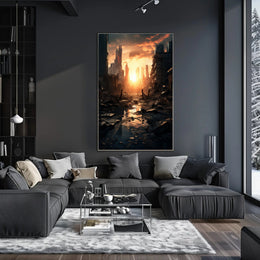 Post-Apocalyptic Sunrise Poster