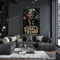 Donald Trump The Mosaic of Resilience Poster