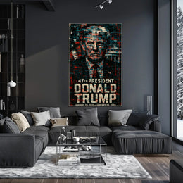 Donald Trump The Mosaic of Resilience Poster