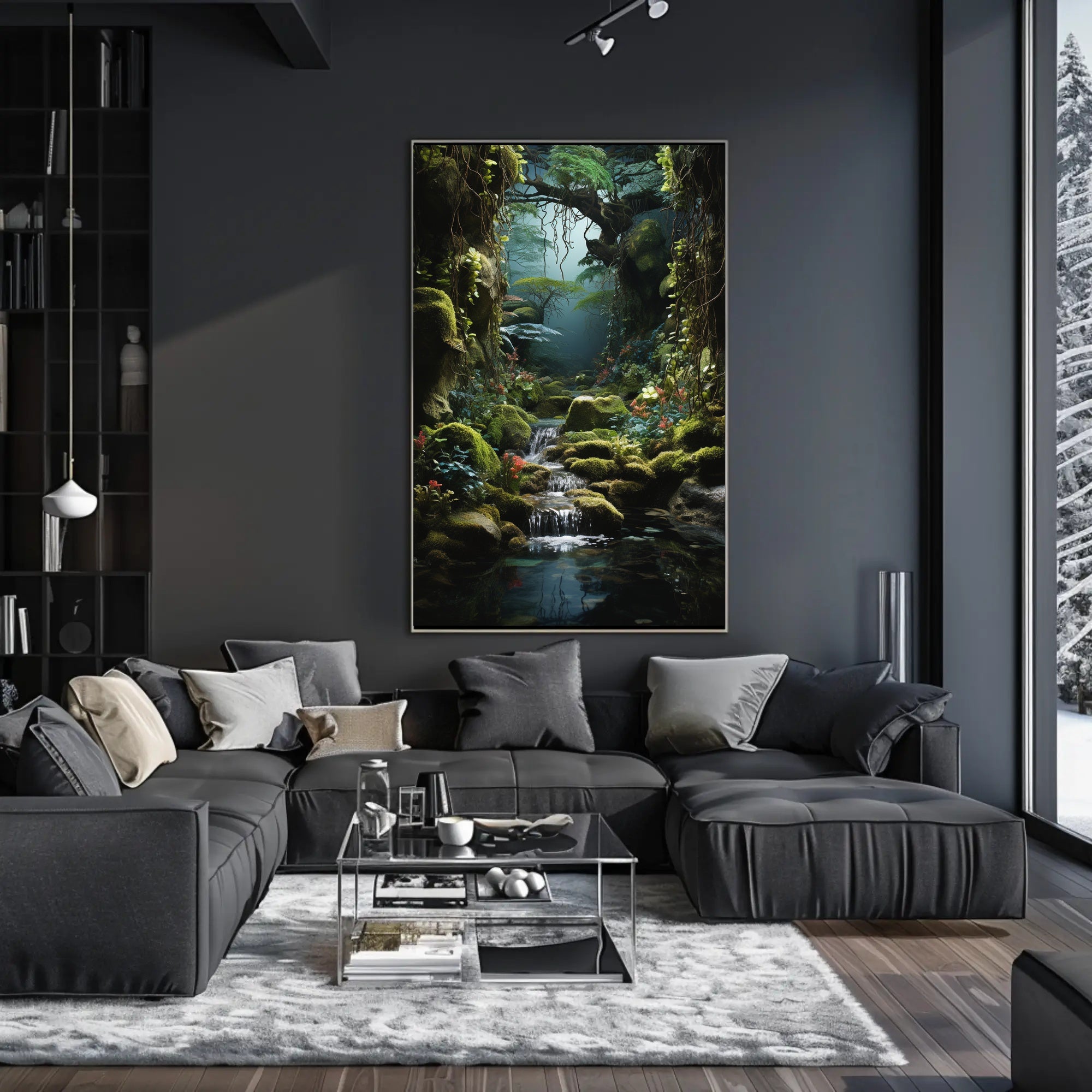 Enchanting Forest Fantasy Art National Park Poster
