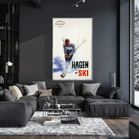 Hagen Ski Made In Norway Poster