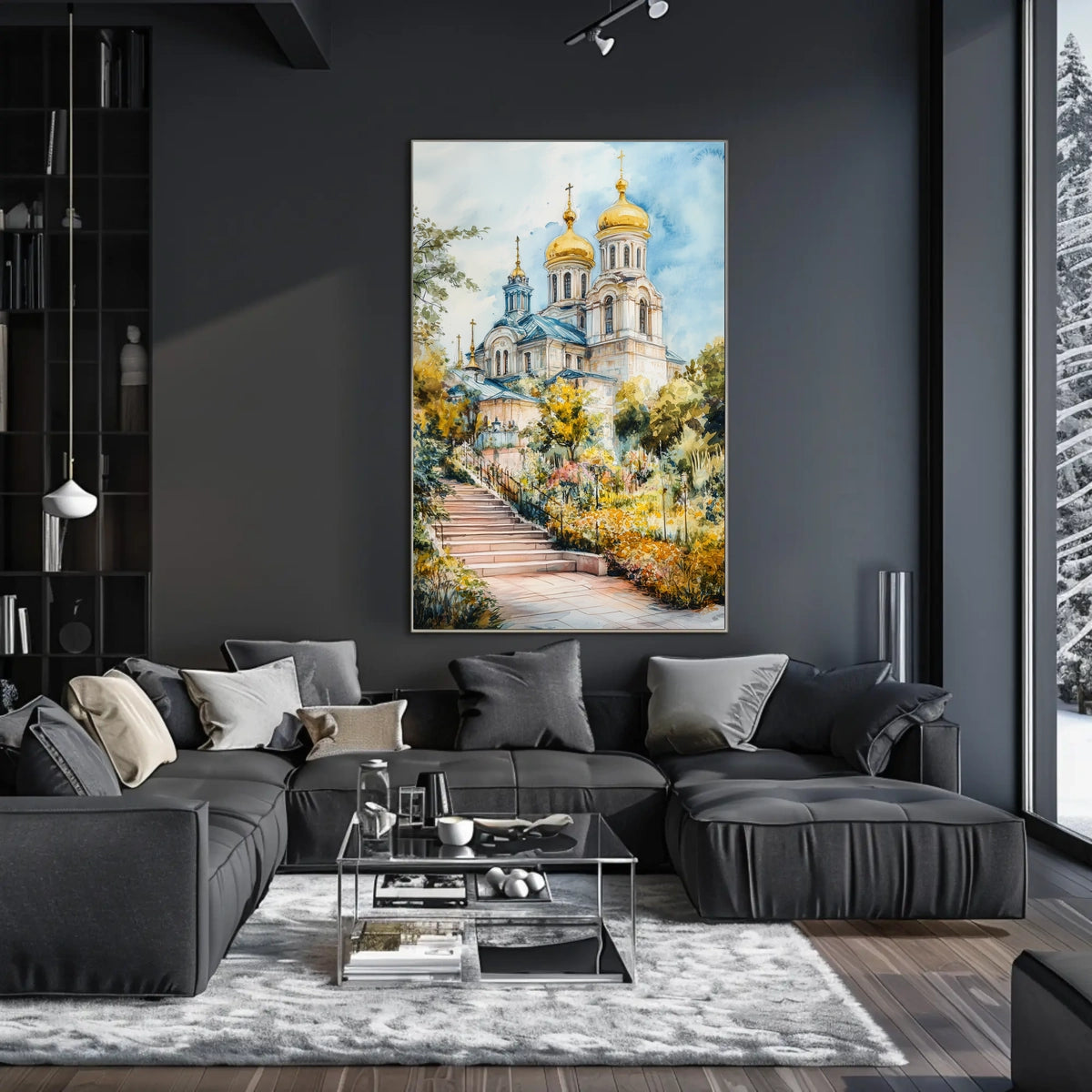Ukraine Kyiv St Sophia Cathedral City View Landscape Poster
