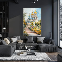 Ukraine Kyiv St Sophia Cathedral City View Landscape Poster
